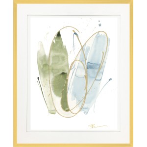 BB- ABSTRACT WATERCOLOR IN GOLD 1